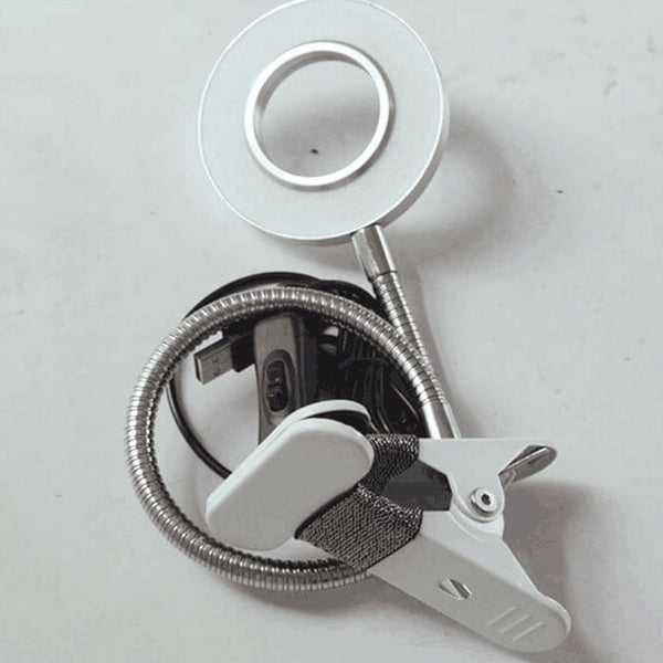 Vivolux | Kreative einfache USB Hose Knopf LED Lesen Clip Schreibtischlampe