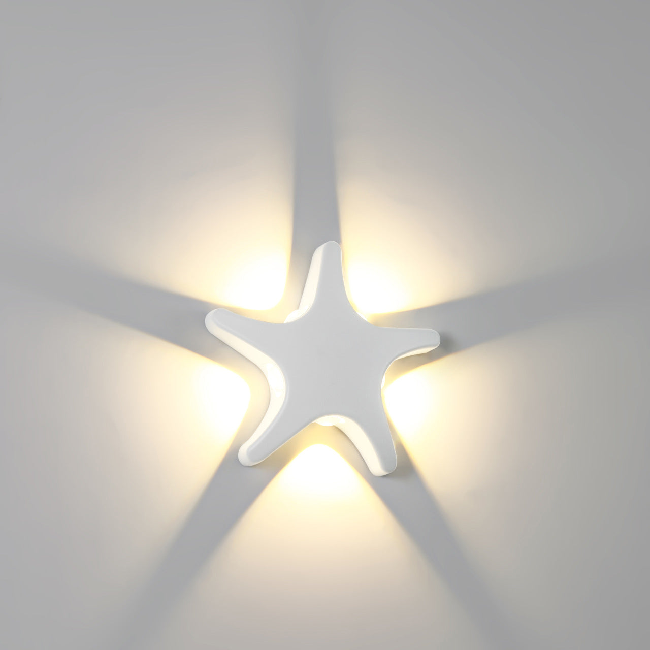Vivolux | Zeitgenössische Einfachheit Aluminium Seestern Design LED wasserdichte Wandlaterne Lampe für Außenterrasse