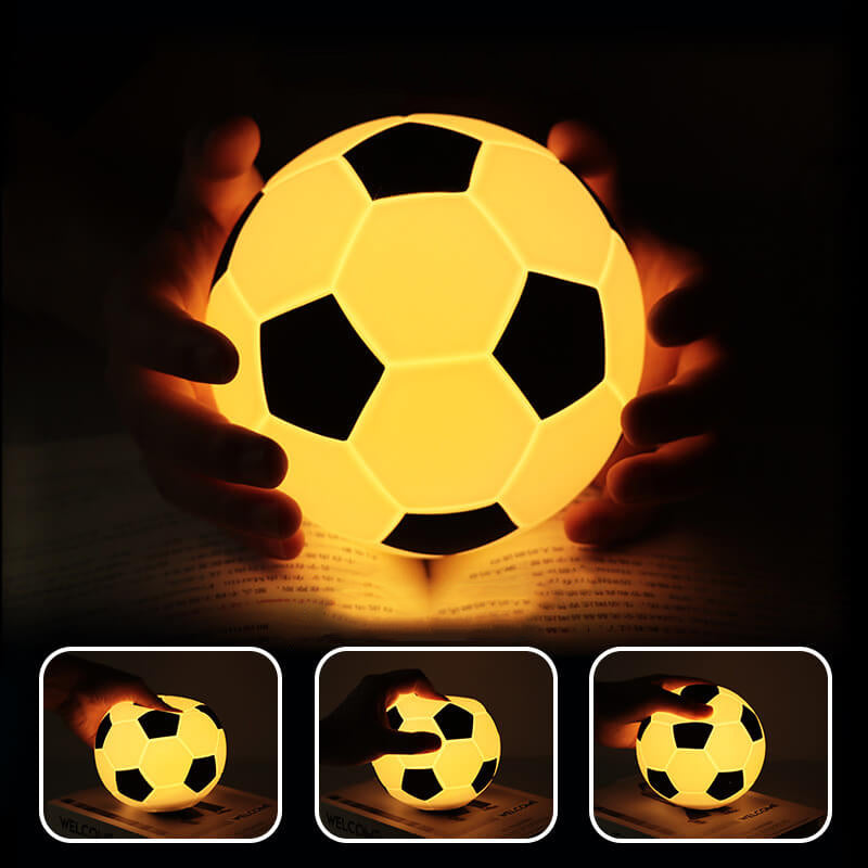 Vivolux | Kreative Fußball Silikon LED Nachtlicht USB Lade Tischlampe
