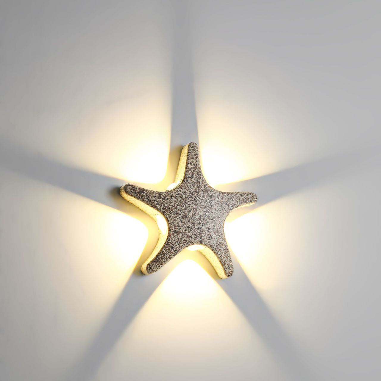 Vivolux | Zeitgenössische Einfachheit Aluminium Seestern Design LED wasserdichte Wandlaterne Lampe für Außenterrasse