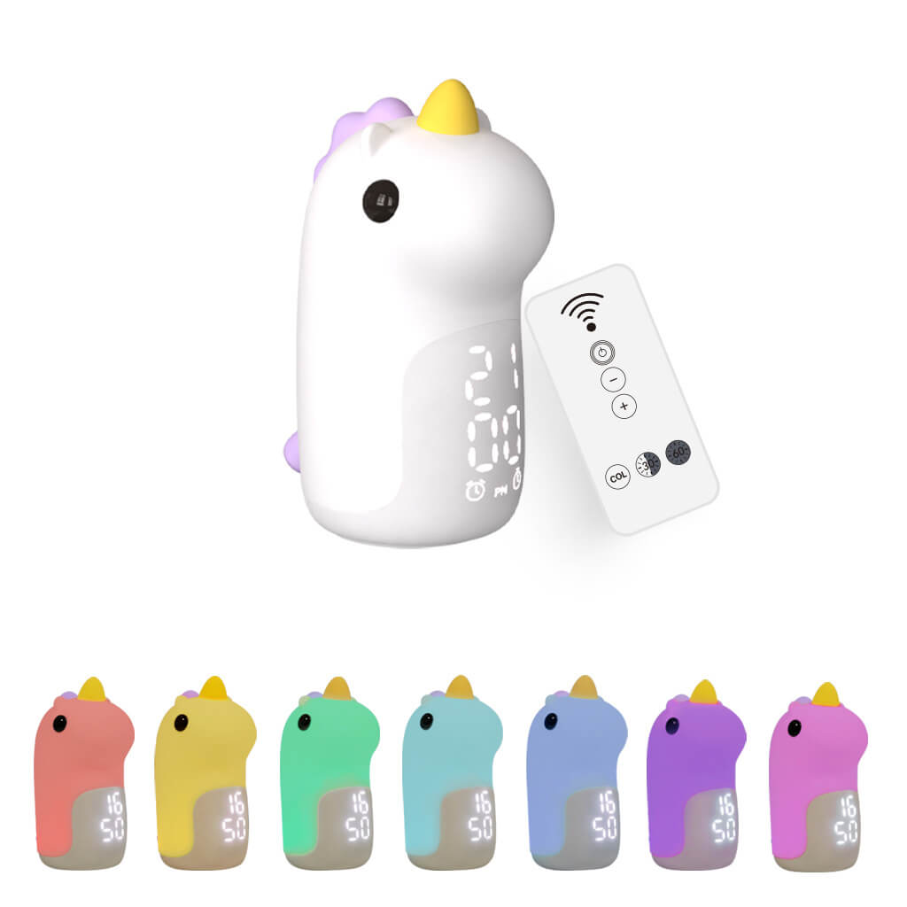 Vivolux | Unilora DreamLight Wecker | Einhorn Design | Timer & LED Nachtlicht | Kinderzimmer-Deko