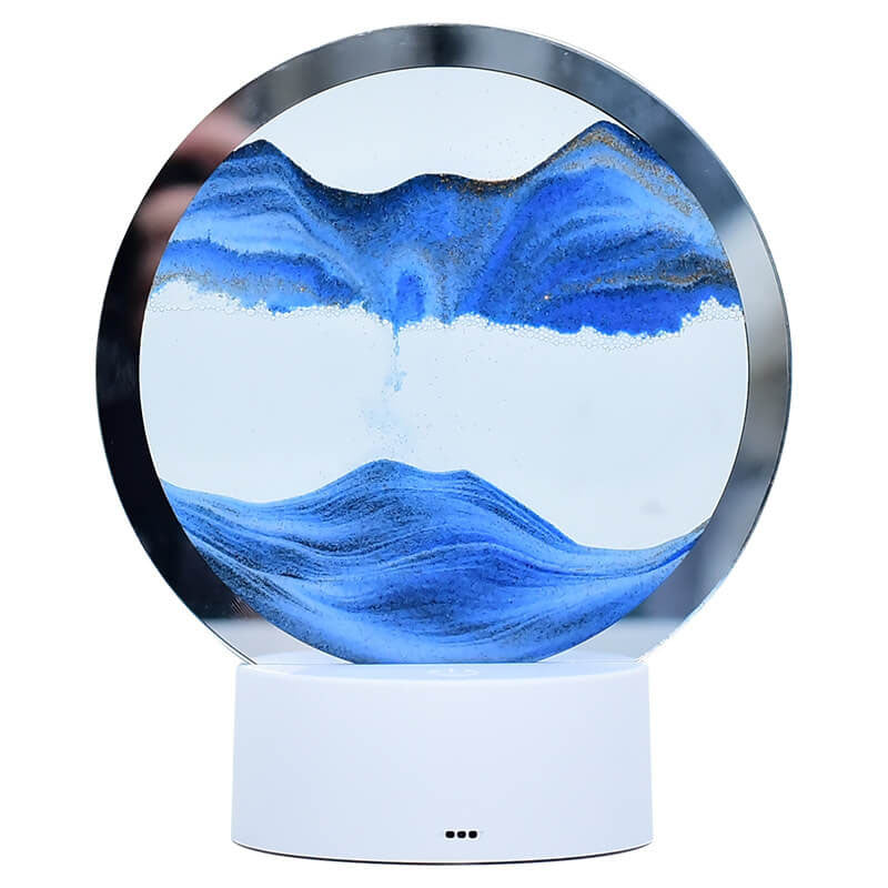 Vivolux | Kreative Runde Sanduhr Quicksand 3D LED Nachtlicht Tischlampe