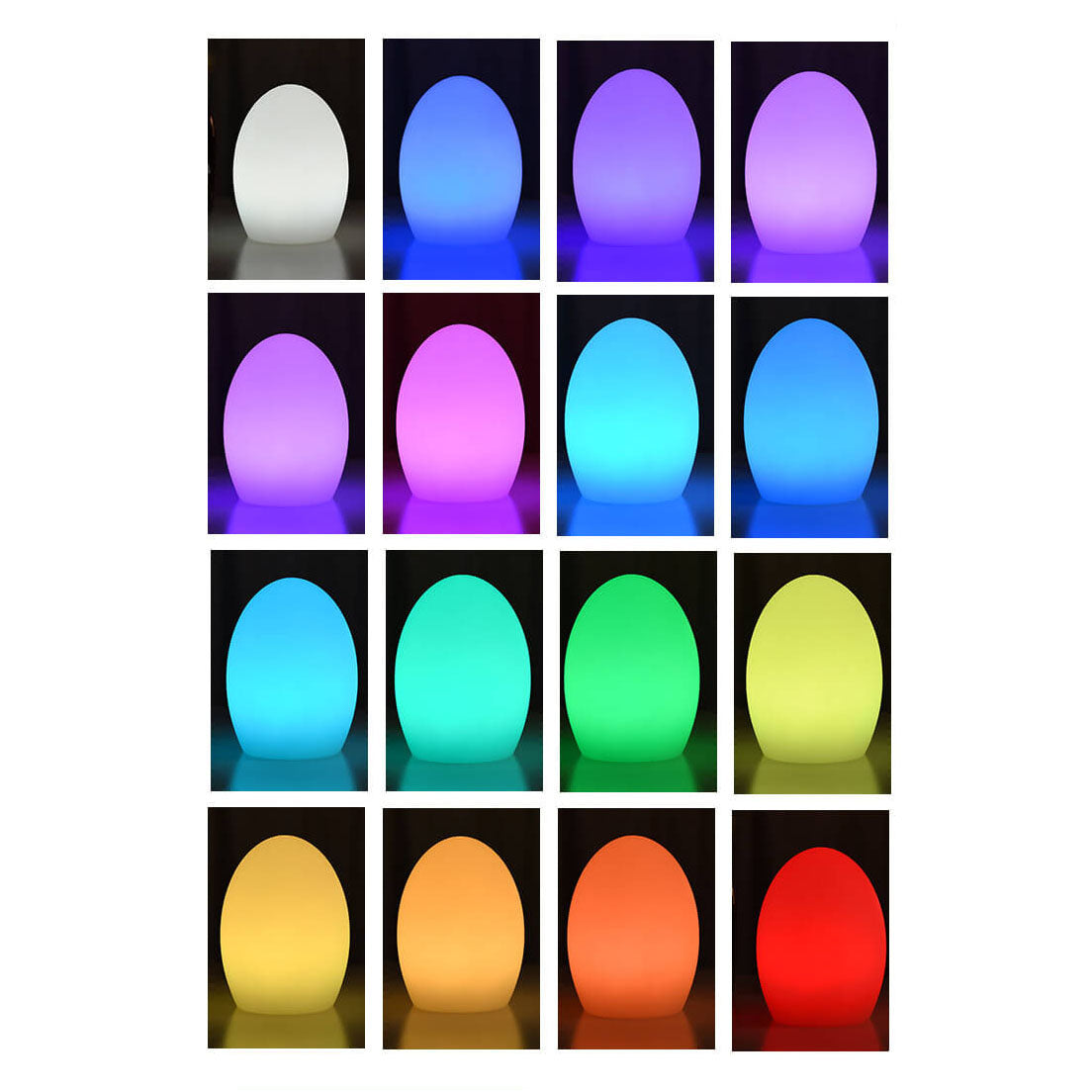 Vivolux | RGB ABS Eiformige LED Dekorative Tischlampe
