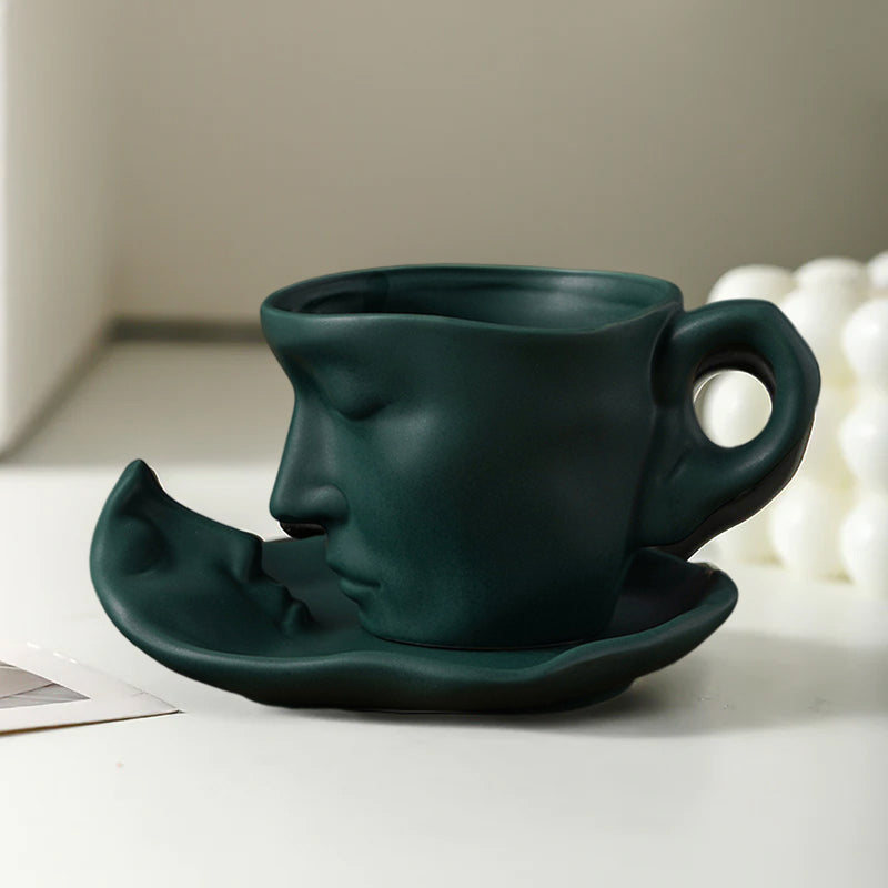 Vivolux | Kyssnades Gesicht keramische Kaffeetasse