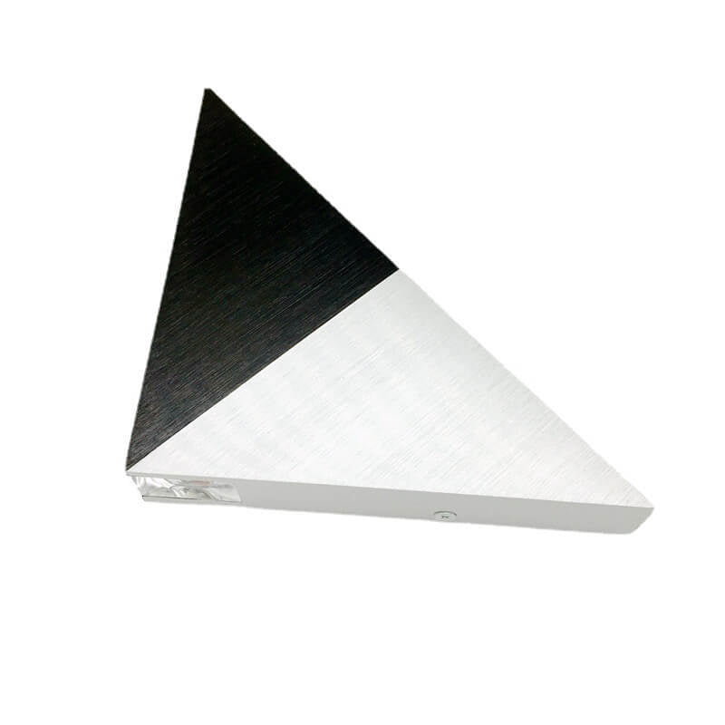 Vivolux | TriLumina Prisma LED Wandleuchte | Kreatives Pyramidendesign | Aluminium & Acryl | Farbige Lichtoptionen