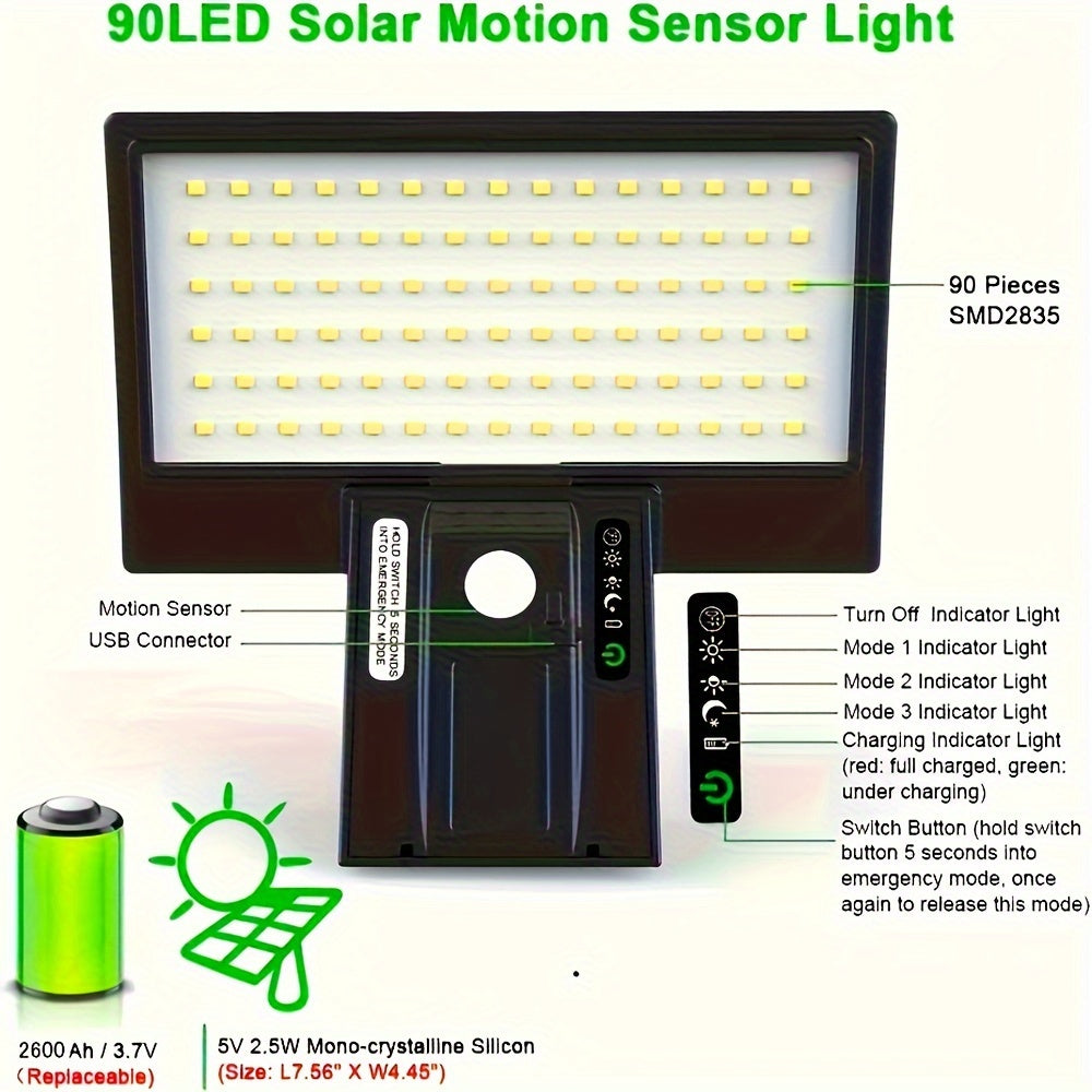 Vivolux | SmartSolar - Solar LED Außenlampe Strahler Bewegungsmelder - ein Leben lang kostenloses Licht