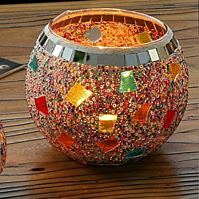 Vivolux | Europäischer Retro Glas Mosaik Teelichthalter
