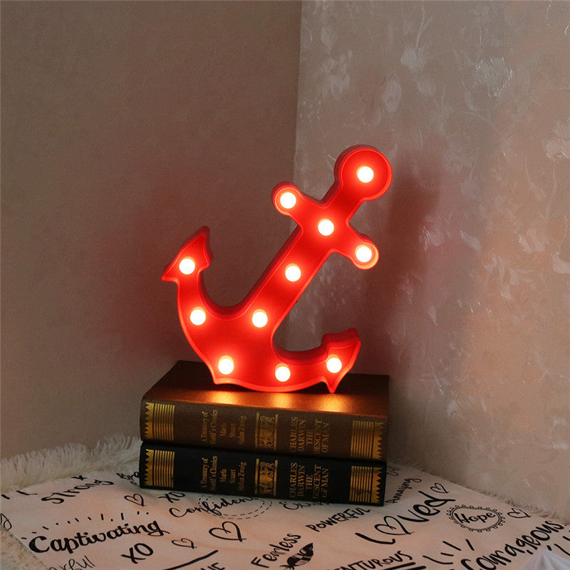 Vivolux | Skandinavische moderne Boot Anker ABS Batterie LED Wand Sconce Lampe