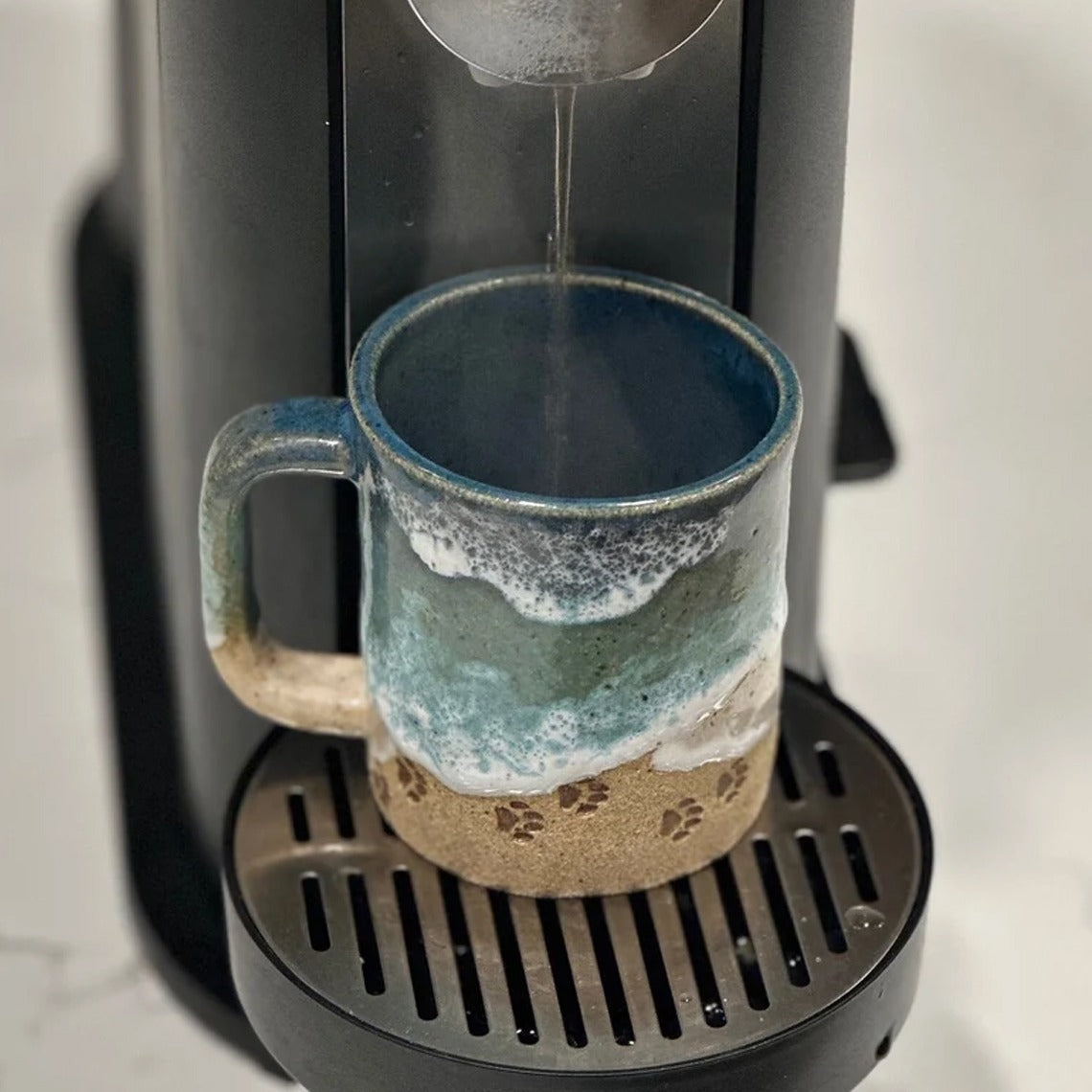 Vivolux | Pfote drucken Ozean Shoreline Becher