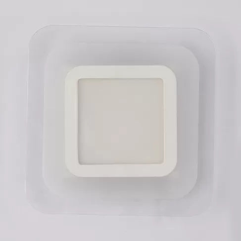 Vivolux | Weiße schlanke quadratische LED-Wandaufbau Einfacher Stil Acryl-Wandleuchte für Treppen