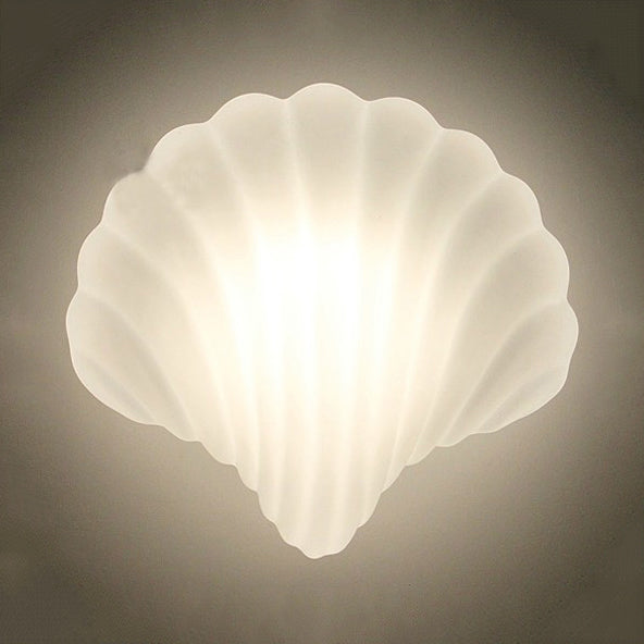 Vivolux | Schlafzimmer Stillraum Muschel Wandlampe Acryl 1 Licht Wunderschöne moderne Wandleuchte in Weiß