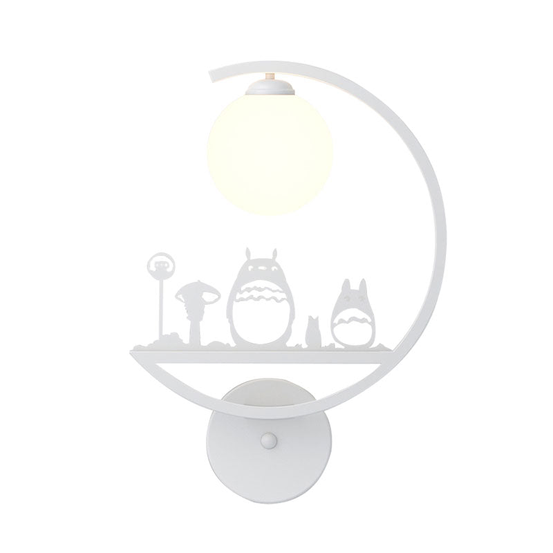 Vivolux | Dieren Metallische Wandlamp Verlichting Nordic Enkele Witte/Zwarte Afwerking Wandlamp met C-Armpje