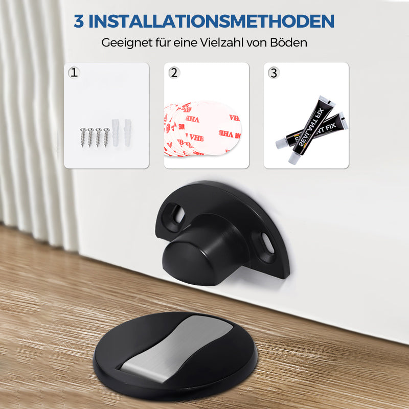 Vivolux | Unsichtbarer magnetischer Türstopper aus Edelstahl
