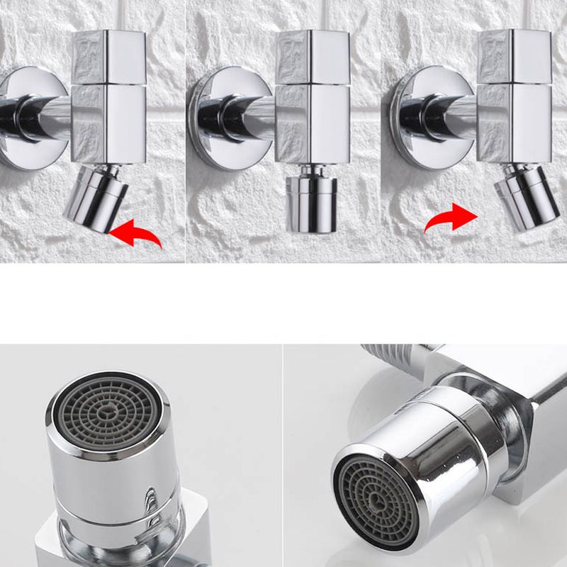 Vivolux | Zeitgenössischer Wandmontierter Badezimmer Wasserhahn Knopfgriff Massivmessing Runder Wasserhahn