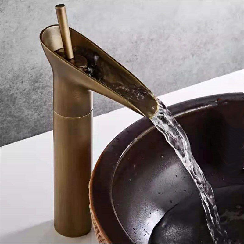 Vivolux | Rundes Einhand-Wasserhahn Landhausstil Waschbeckenarmatur