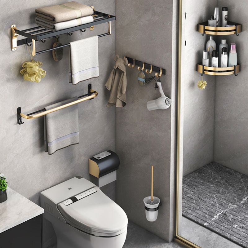Vivolux | Schwarz & Messing Badezimmer Set Moderner Stil Badezimmerzubehör Als Einzelstück Oder Als Set