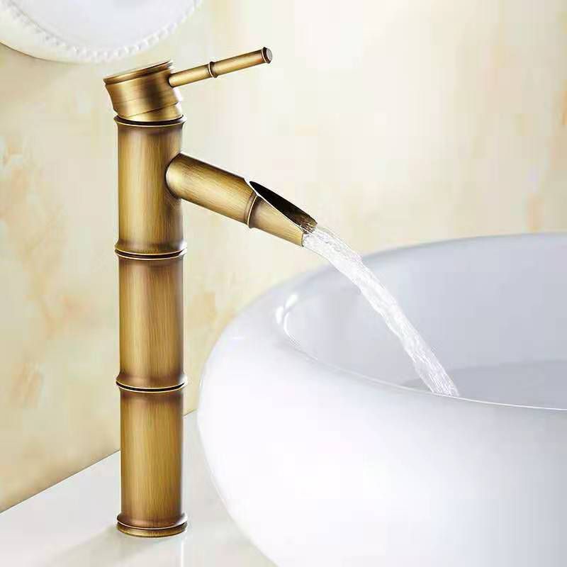 Vivolux | Rundes Einhand-Wasserhahn Landhausstil Waschbeckenarmatur