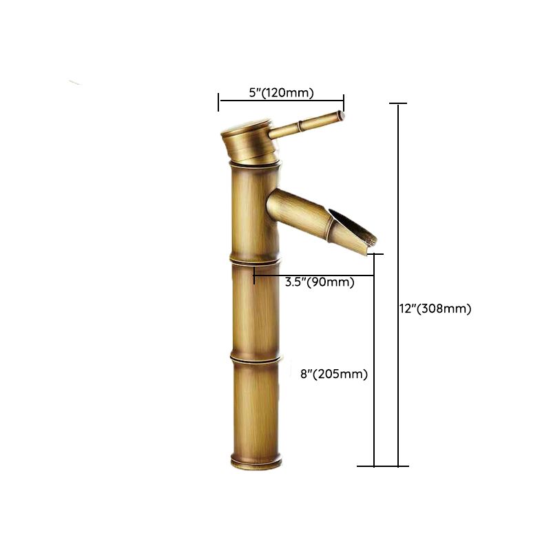 Vivolux | Rundes Einhand-Wasserhahn Landhausstil Waschbeckenarmatur