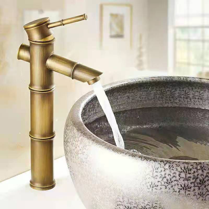 Vivolux | Rundes Einhand-Wasserhahn Landhausstil Waschbeckenarmatur