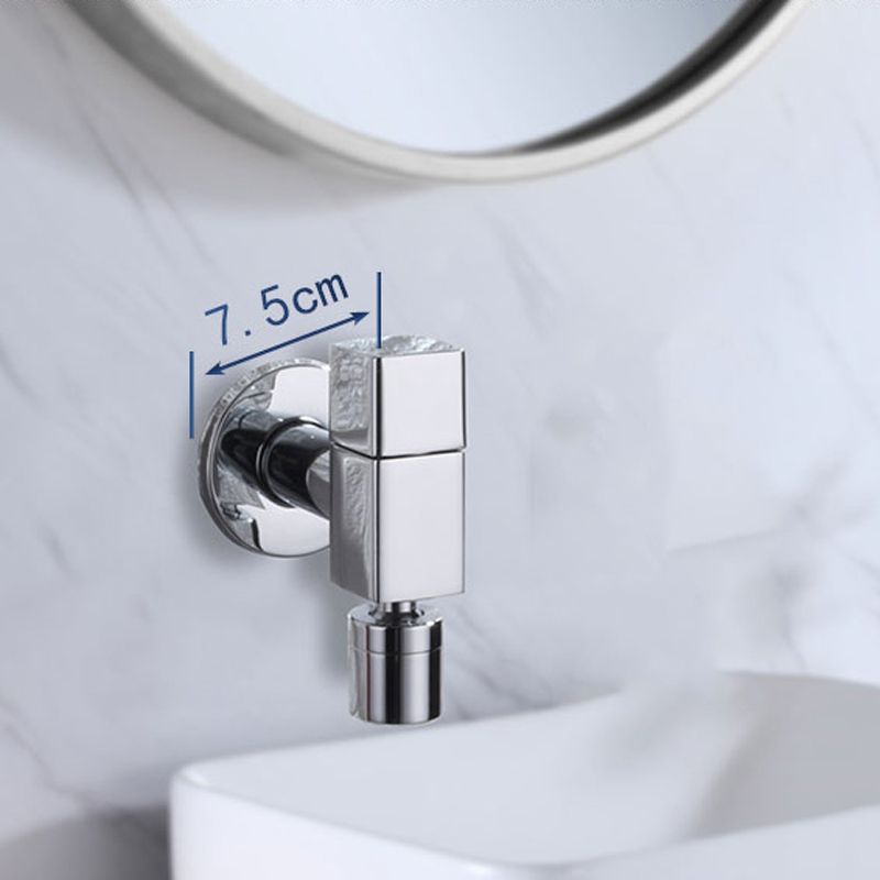 Vivolux | Zeitgenössischer Wandmontierter Badezimmer Wasserhahn Knopfgriff Massivmessing Runder Wasserhahn