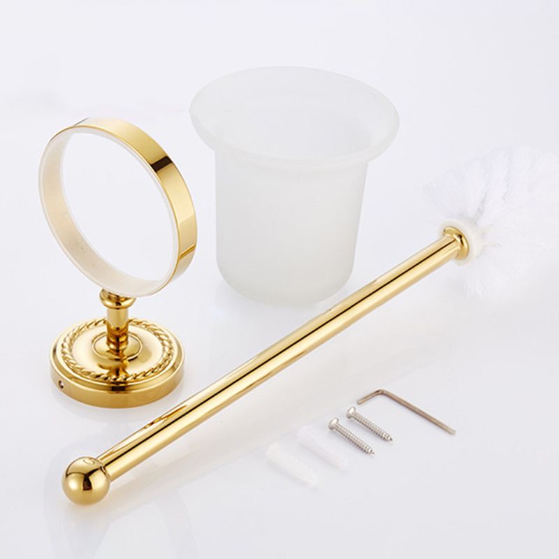 Vivolux | Traditionelles Goldenes Badzubehör-Set Kupfer Badezimmer Zubehör Kit