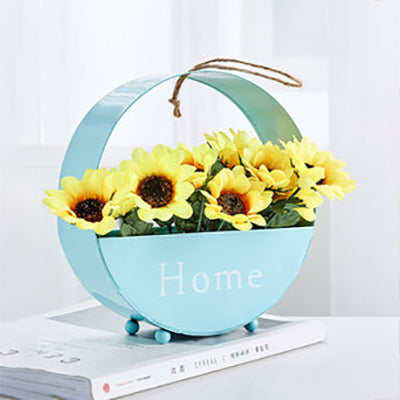 Vivolux | Nordic Floral Wand String Licht met Hangtouw Metaal Basis Fairy Licht voor Café Thee Winkel