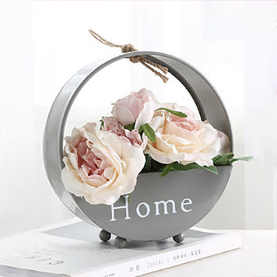 Vivolux | Nordic Floral Wand String Licht met Hangtouw Metaal Basis Fairy Licht voor Café Thee Winkel