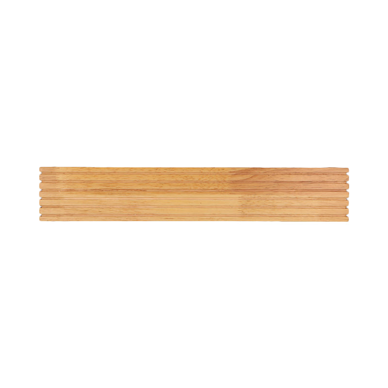 Vivolux | Gestreepte slaapkamer wandlamp hedendaags houten 14"/18"/21.5" breed 1-kops beige LED op en neer lichtarmatuur in warm/wit licht