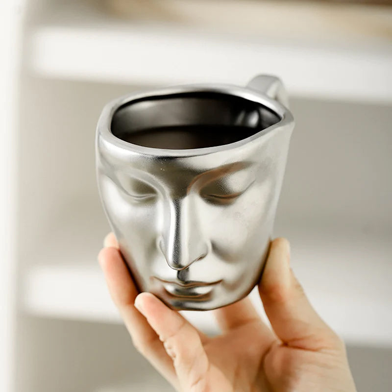 Vivolux | Kyssnades Gesicht keramische Kaffeetasse