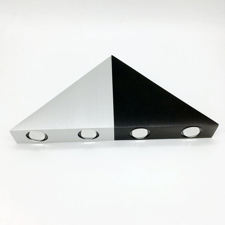Vivolux | TriLumina Prisma LED Wandleuchte | Kreatives Pyramidendesign | Aluminium & Acryl | Farbige Lichtoptionen