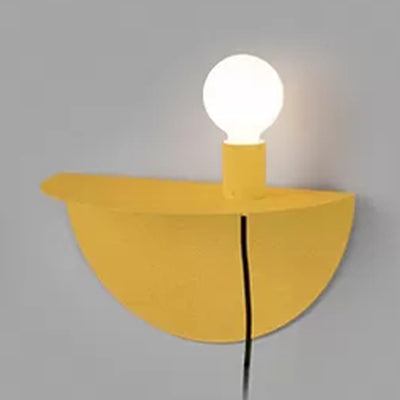 Vivolux | Open Bulb Kinder Schlafzimmer Wandlicht mit Halbkreis Metall 1 Licht Nordic Style Wandleuchte