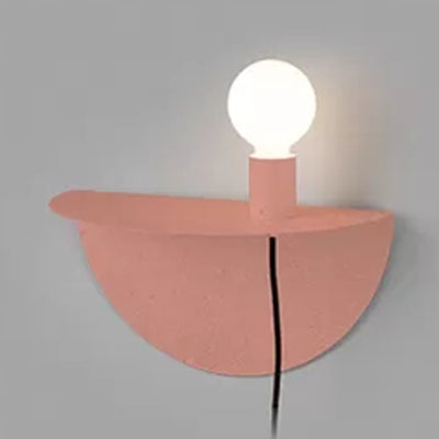 Vivolux | Open Bulb Kinder Schlafzimmer Wandlicht mit Halbkreis Metall 1 Licht Nordic Style Wandleuchte