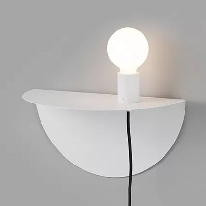 Vivolux | Open Bulb Kinder Schlafzimmer Wandlicht mit Halbkreis Metall 1 Licht Nordic Style Wandleuchte