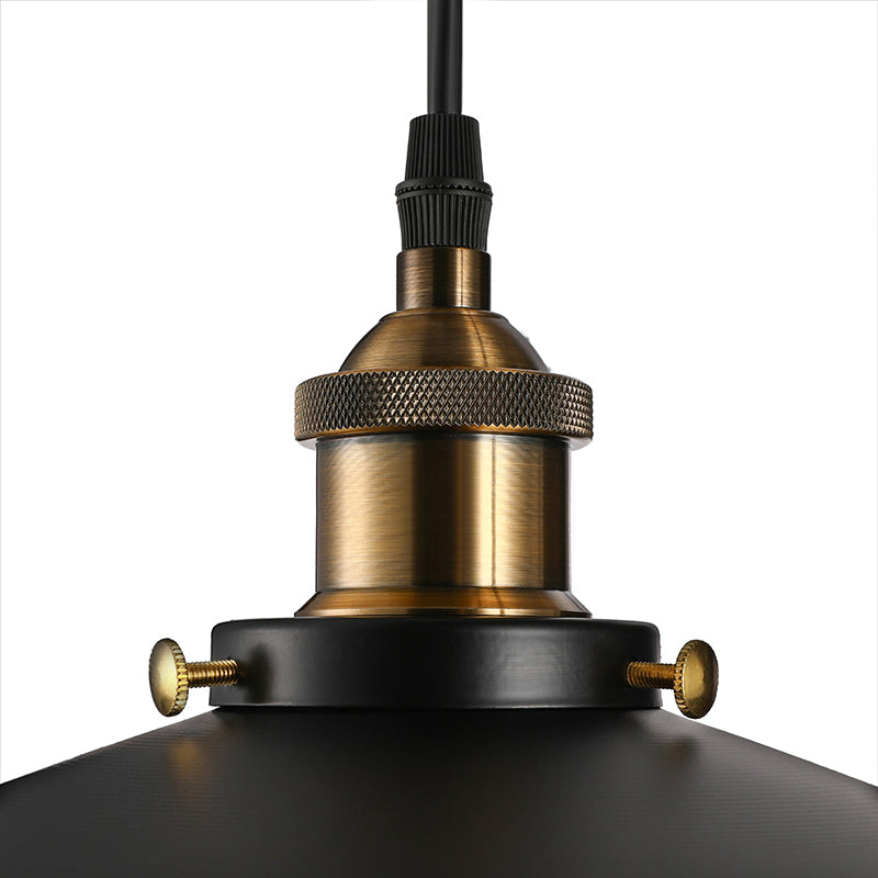Vivolux | 1 Bulb Flat Wandlamp Industrieel Stijl Zwart Metallic Verstelbare Wandverlichting Fixture met Pulley Ontwerp