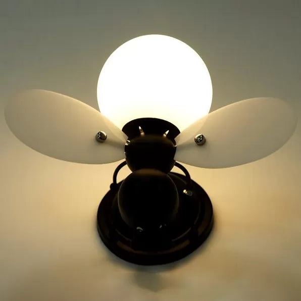 Vivolux | Rustikale Stil Bienen Wandleuchte Einzelne Glühbirne Metall Wandlampe für Kindergarten Kinderzimmer