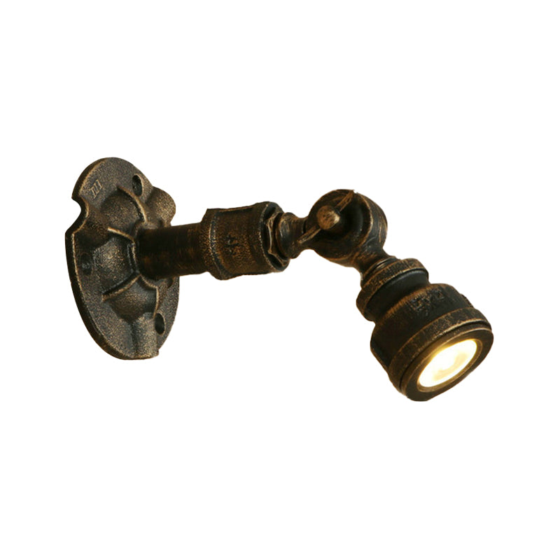 Vivolux | 1 Kopf Wasserleitung Wandlicht Wandleuchte Vintage Industrie Bronze Metallische Wandlampe für Flur