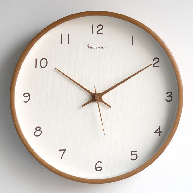Vivolux | Schlichte analoge Massivholz-Wanduhr für Zuhause – zeitlos und elegant!