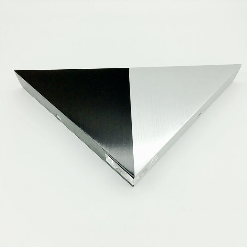 Vivolux | TriLumina Prisma LED Wandleuchte | Kreatives Pyramidendesign | Aluminium & Acryl | Farbige Lichtoptionen