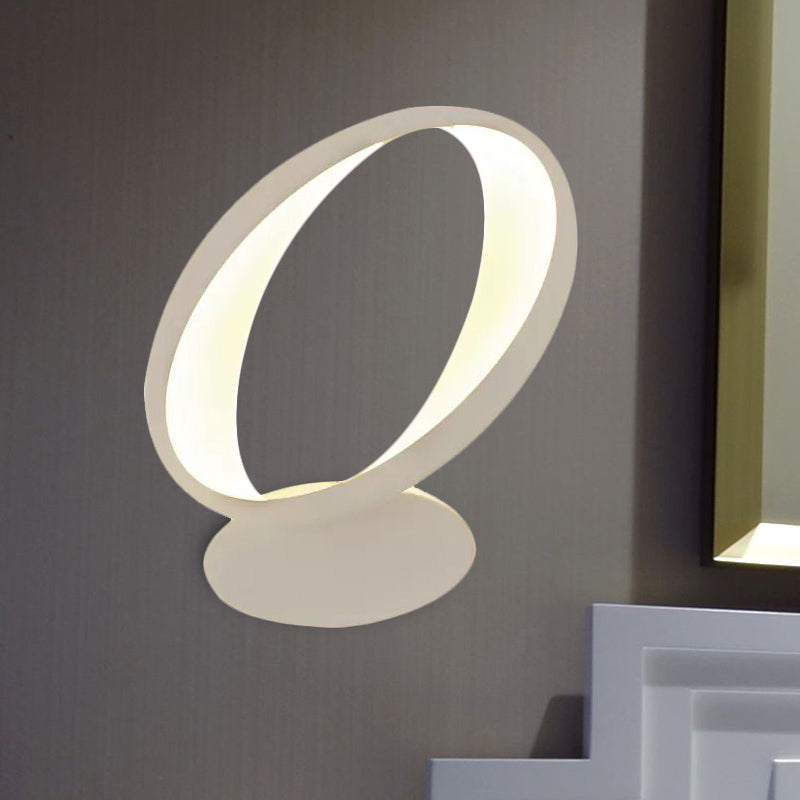 Vivolux | Ovaalvormige Eetkamer Wandlamp Acryl Moderne Stijl Witte Wandlamp in Wit/Warm