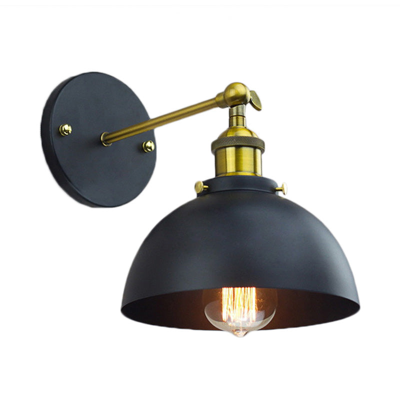 Vivolux | 1 Kop Wandverlichting met Koepel Shade Metalen Draaibare Wandlamp in Messing Afwerking voor Balkon