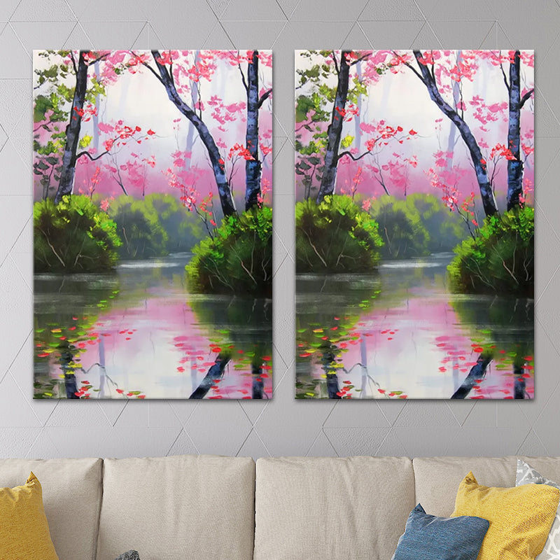 Vivolux | Scenery Schilderij Wanddecor Modern Stijl Textuurdoek Kunstafdruk voor Woonkamer
