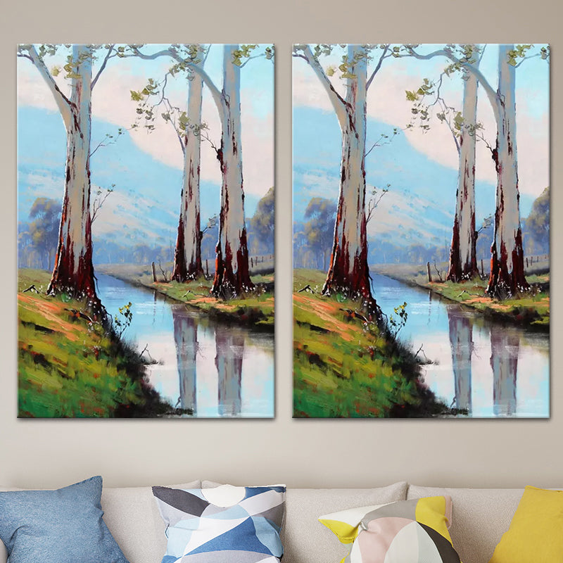 Vivolux | Scenery Schilderij Wanddecor Modern Stijl Textuurdoek Kunstafdruk voor Woonkamer