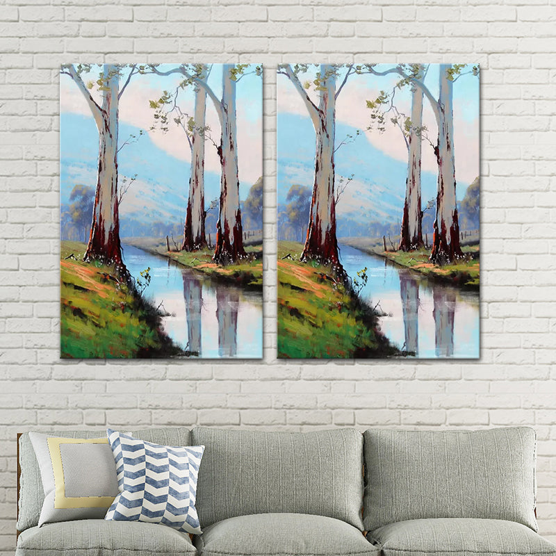 Vivolux | Scenery Schilderij Wanddecor Modern Stijl Textuurdoek Kunstafdruk voor Woonkamer