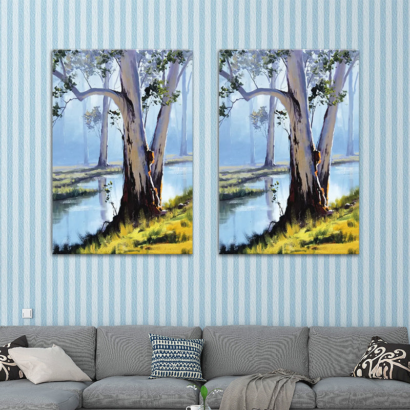 Vivolux | Scenery Schilderij Wanddecor Modern Stijl Textuurdoek Kunstafdruk voor Woonkamer