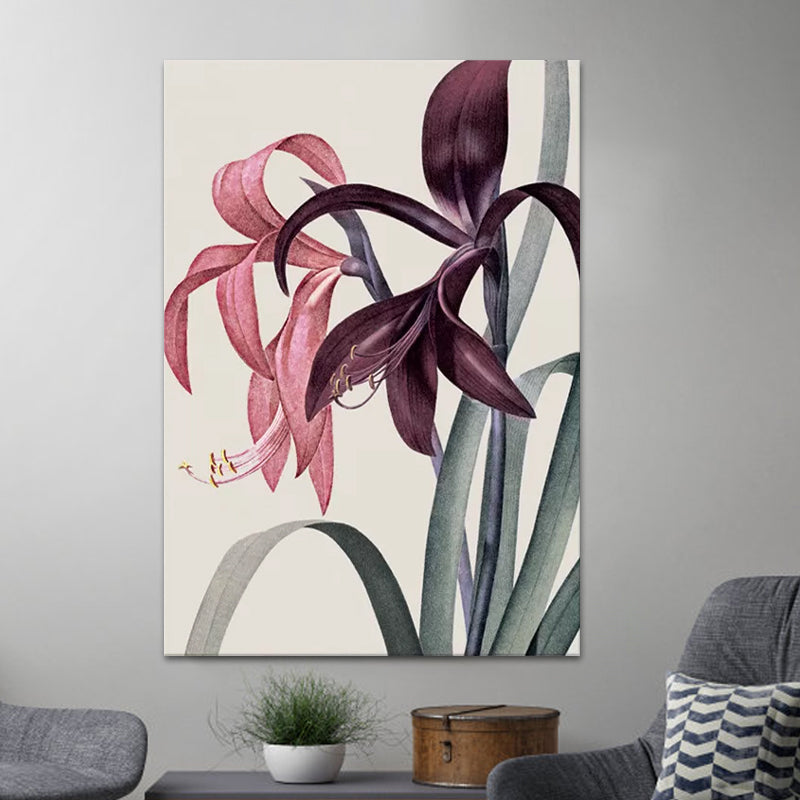 Vivolux | Stillleben Blumen Gemälde Leinwanddruck Moderne Texturierte Wandkunst für das Mädchenzimmer