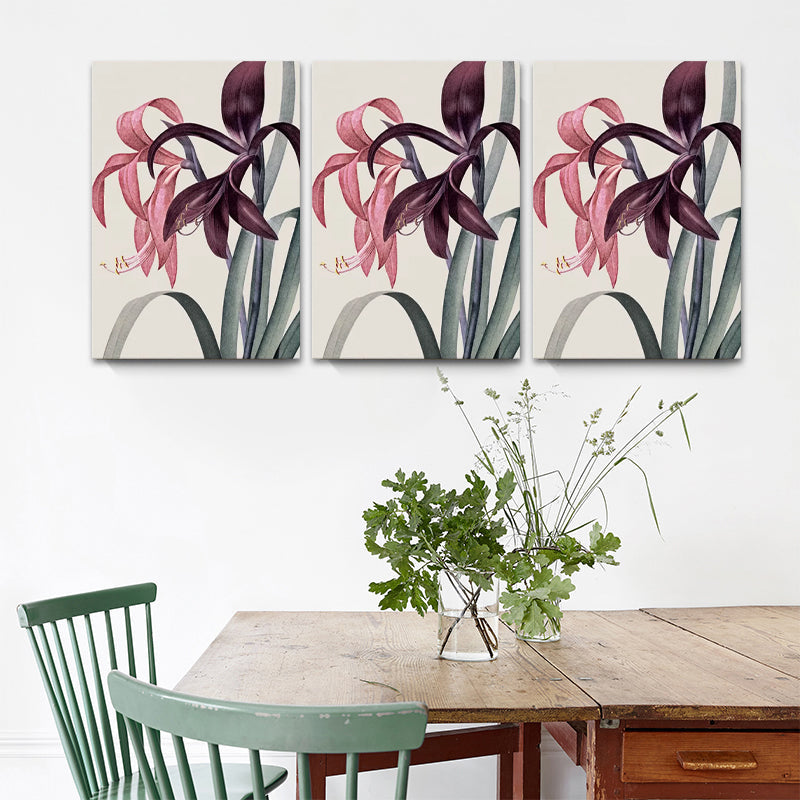 Vivolux | Stillleben Blumen Gemälde Leinwanddruck Moderne Texturierte Wandkunst für das Mädchenzimmer