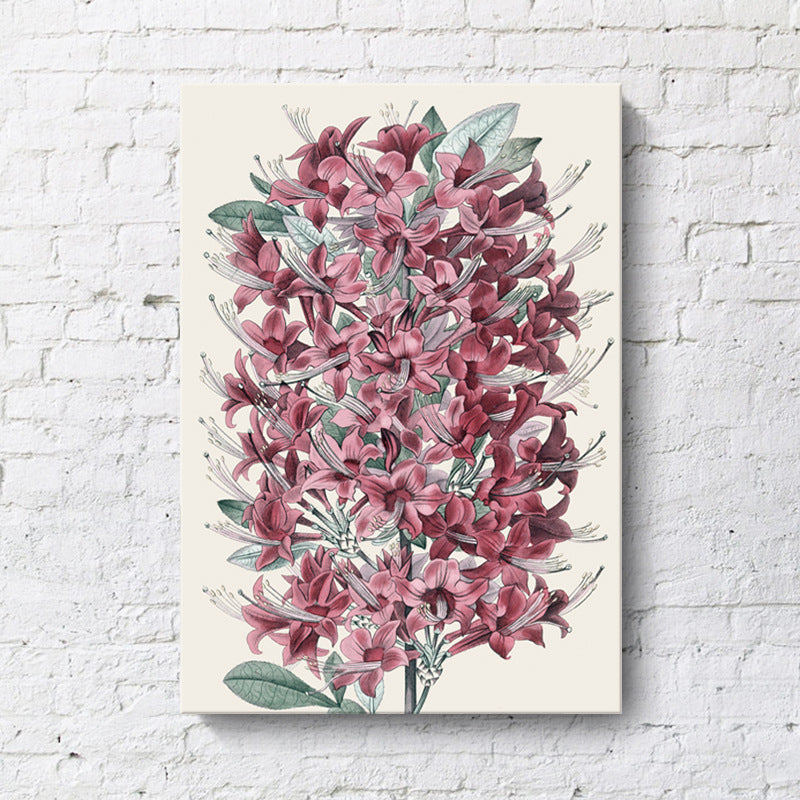 Vivolux | Stillleben Blumen Gemälde Leinwanddruck Moderne Texturierte Wandkunst für das Mädchenzimmer