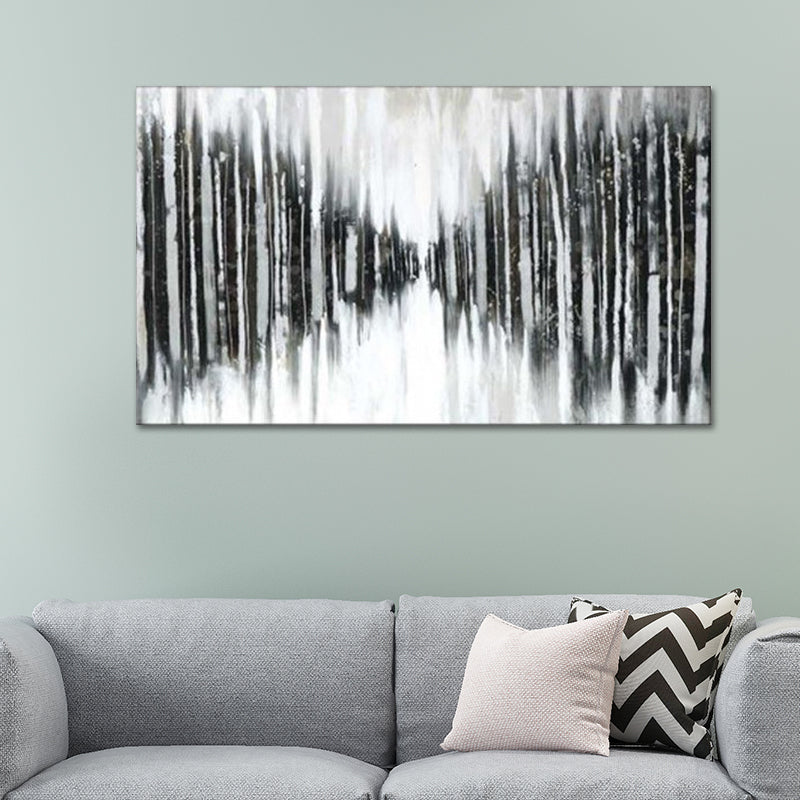 Vivolux | Perspectieftekeningen Canvas Moderne Fantasierijke Abstracte Wandkunst in Zwart-Grijs