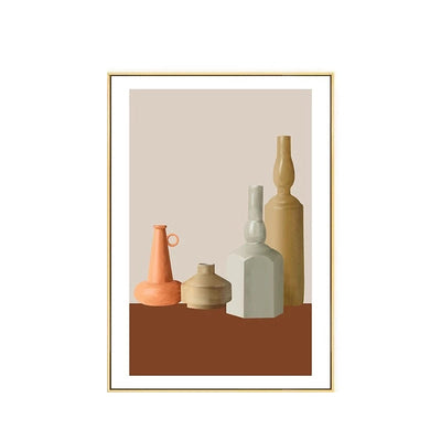 Vivolux | Nordic Still Life Geometrischer Kunstdruck Pastellfarbe Texturiert Wanddekoration für das Wohnzimmer