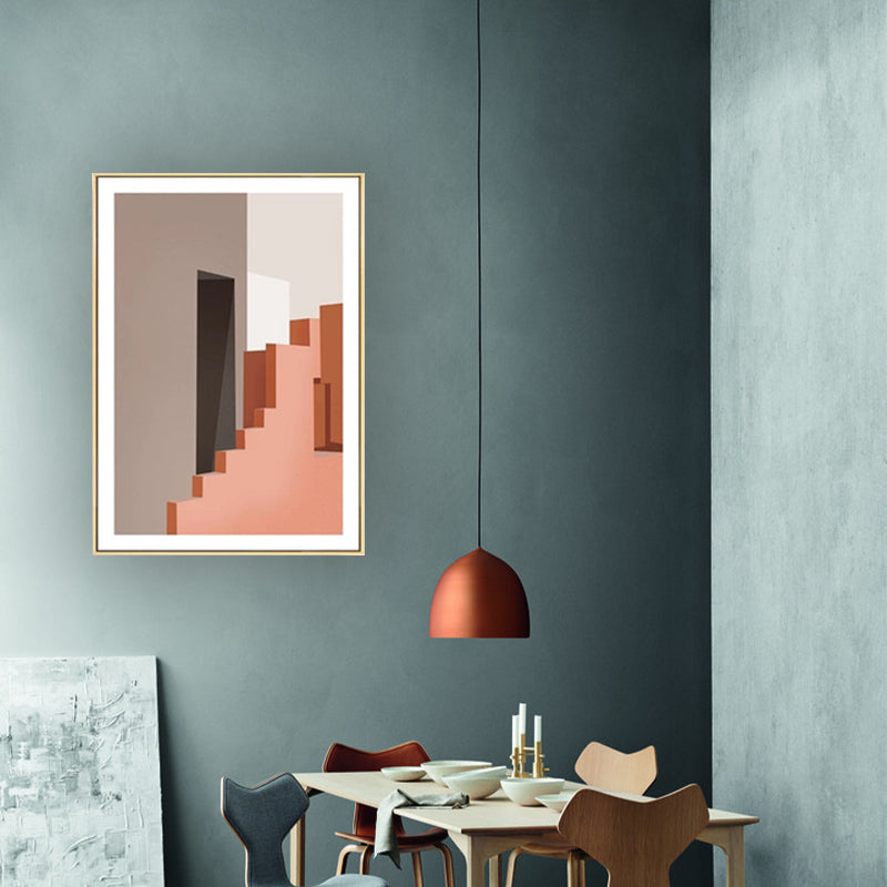 Vivolux | Nordic Still Life Geometrischer Kunstdruck Pastellfarbe Texturiert Wanddekoration für das Wohnzimmer